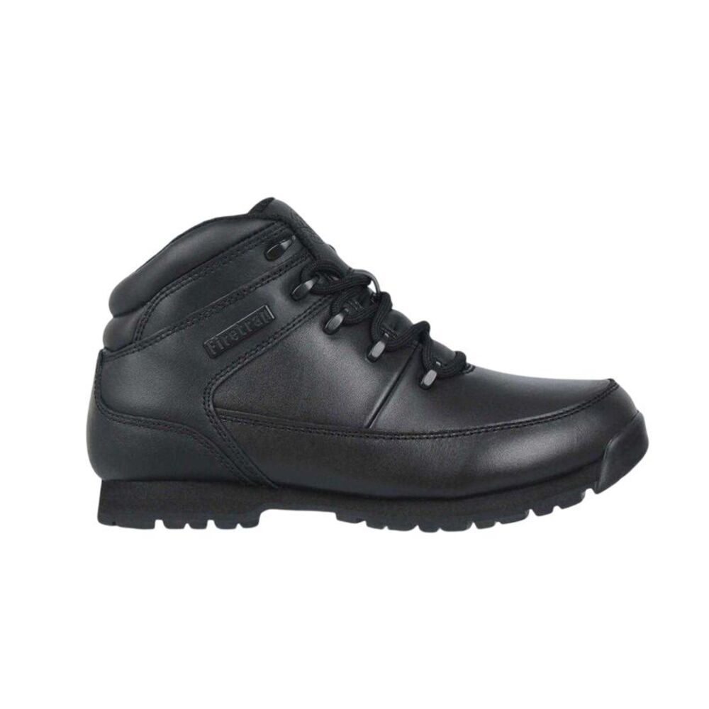 Firetrap Mens Rhino Leather Ankle Boots / Black